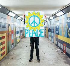 Paul Insect (B 1971) ‘Peace’ For Ukraine, Screeprint, Editioned, Signed, 2022