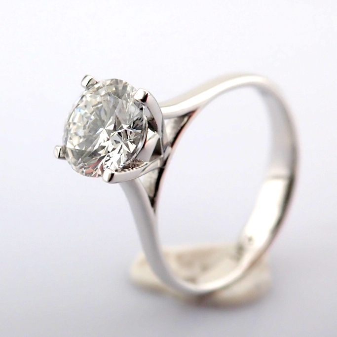 Round Cut Lab-Grown Diamond Ring - 1.17 Total Carat (IGI Certified)
