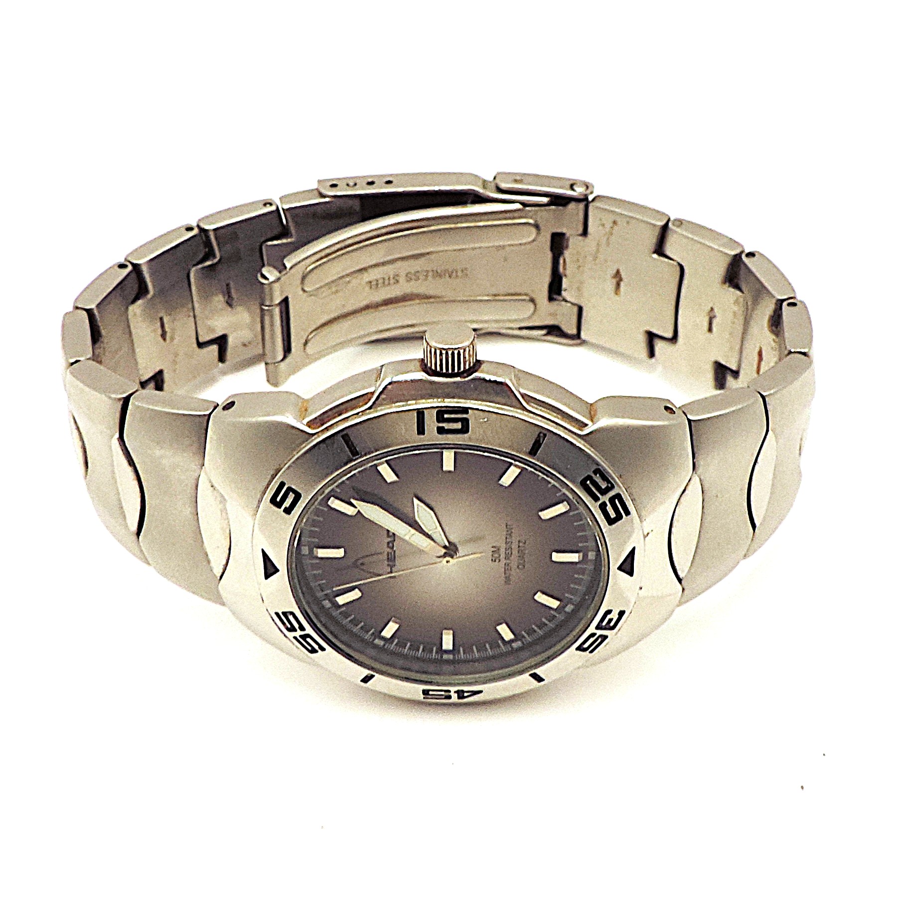 HEAD Quartz Bracelet Watch HD0J93G-01-GC - New Battery Working