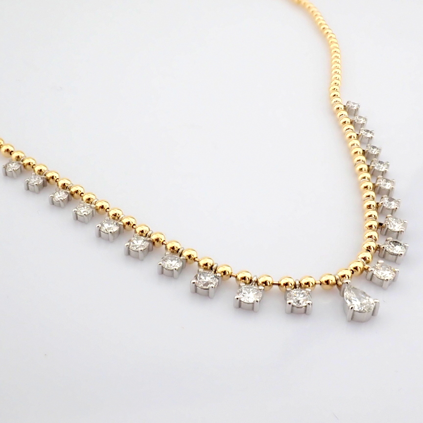 Pear Cut Lab-Grown Diamond Necklace - 2.77 Total Carat (MDI Certified)