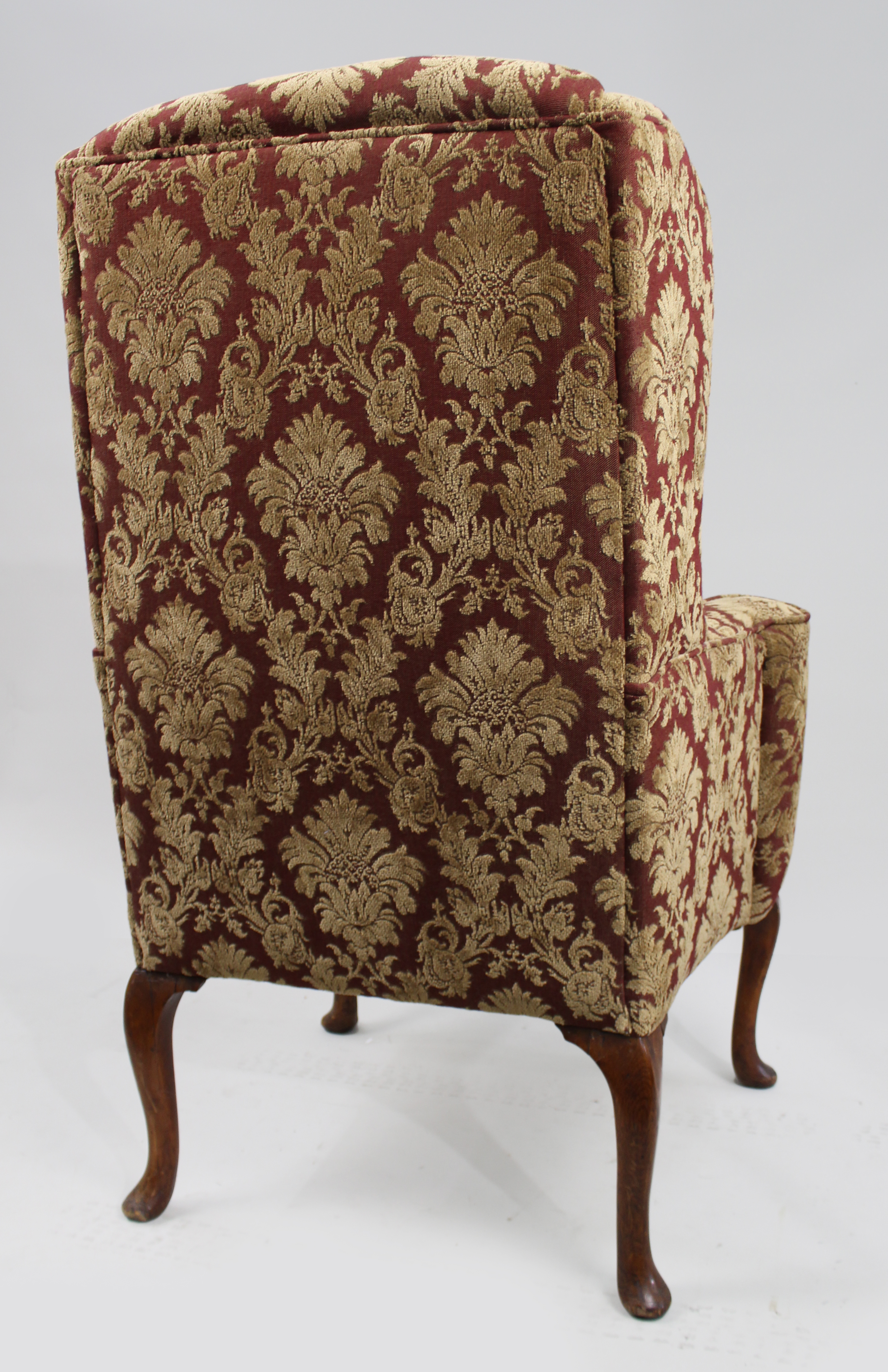 Vintage Upholstered Wingback Armchair