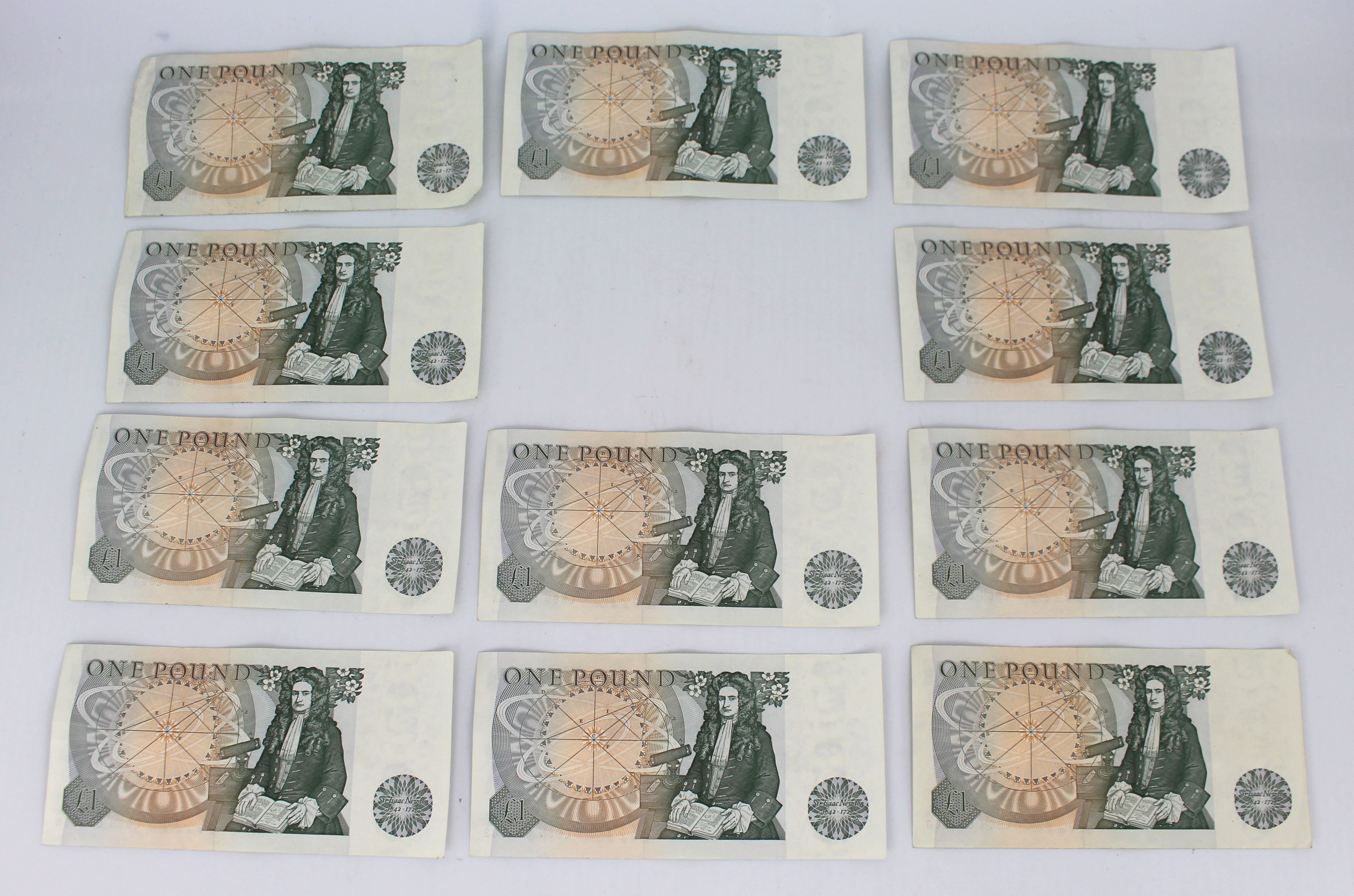 £1 Bank Notes C Series Consecutive Runs