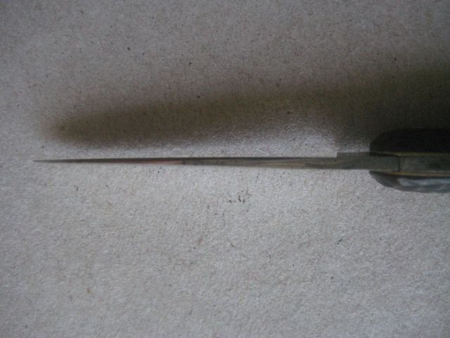 Antique Pressed Horn Hafted Twin Steel Bladed Penknife, c1900