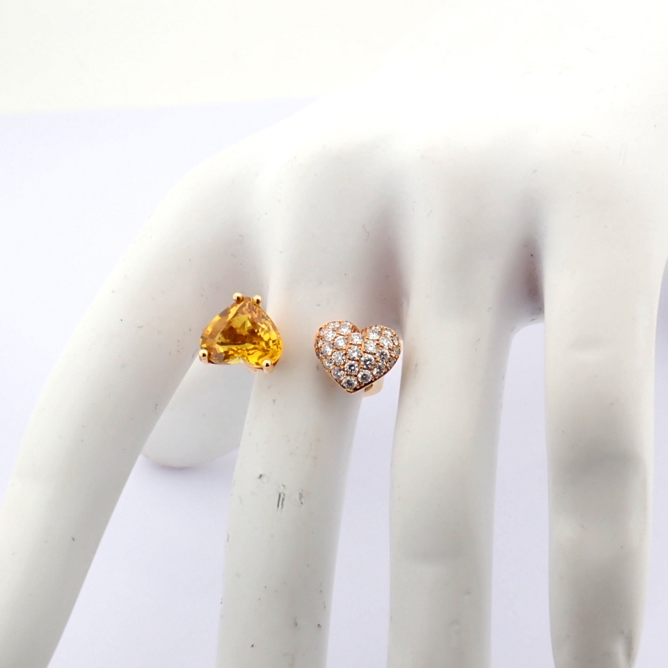 Natural Diamond 18K Rose/Pink Gold Ring