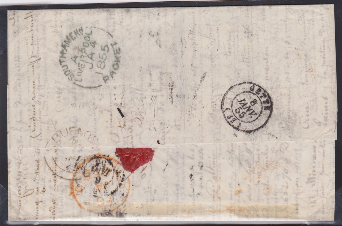 G.B. - Ship Letters - Liverpool 1854