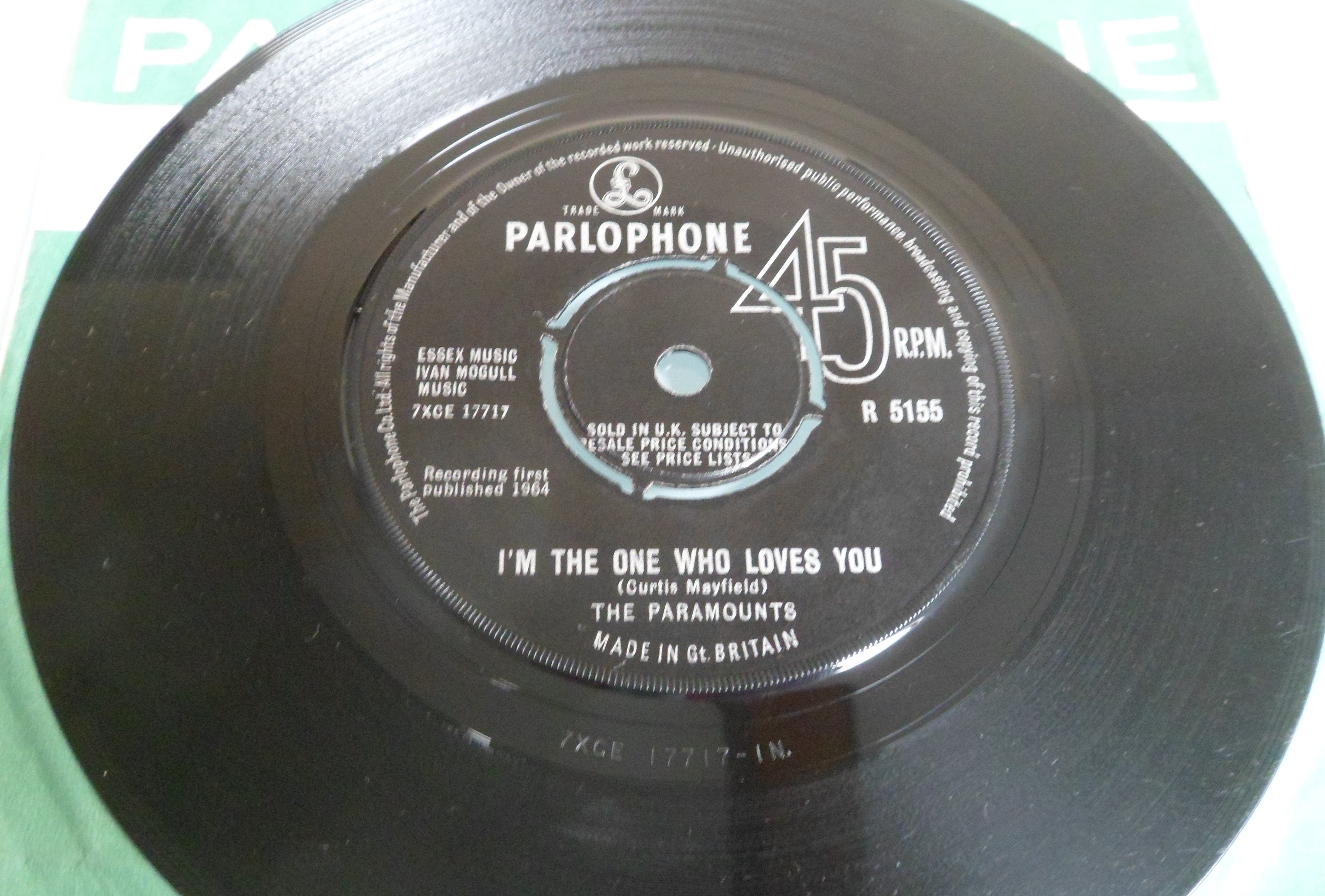 A very rare - The Paramounts - Im the one who love you - Parlophone R5155 - UK 1964