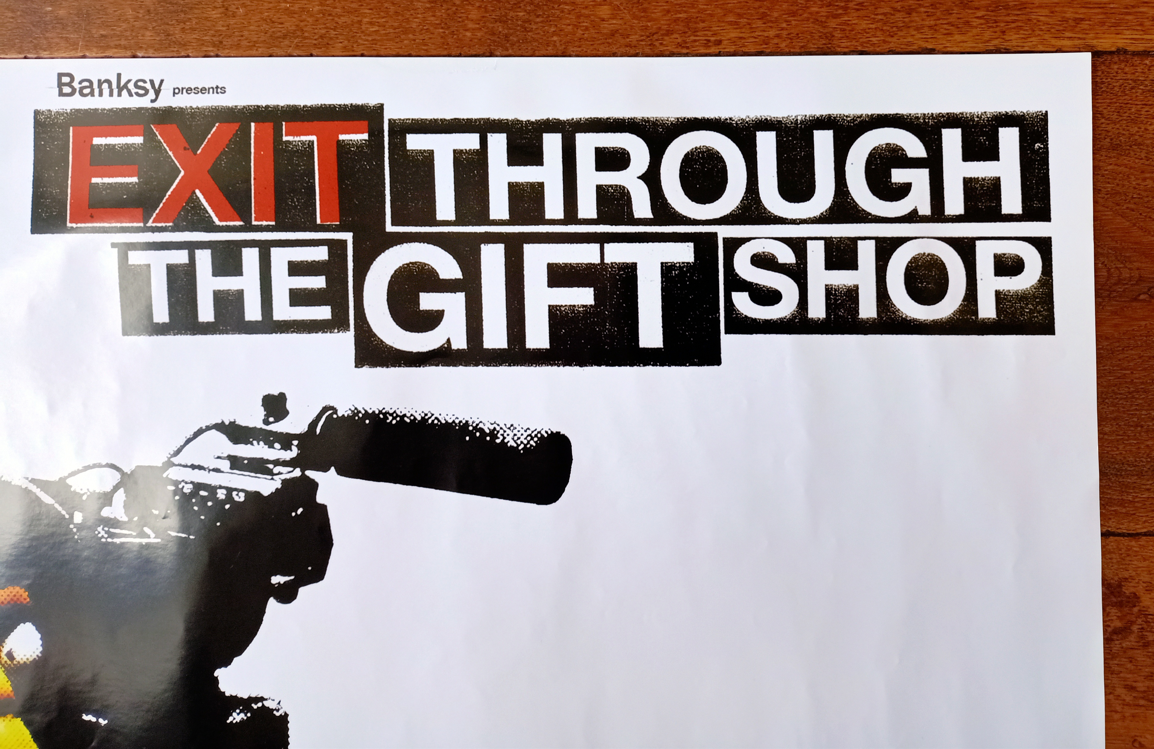 Banksy Official Rare Poster 'Exit Through The Gift Shop' 2010 (#0452.01)