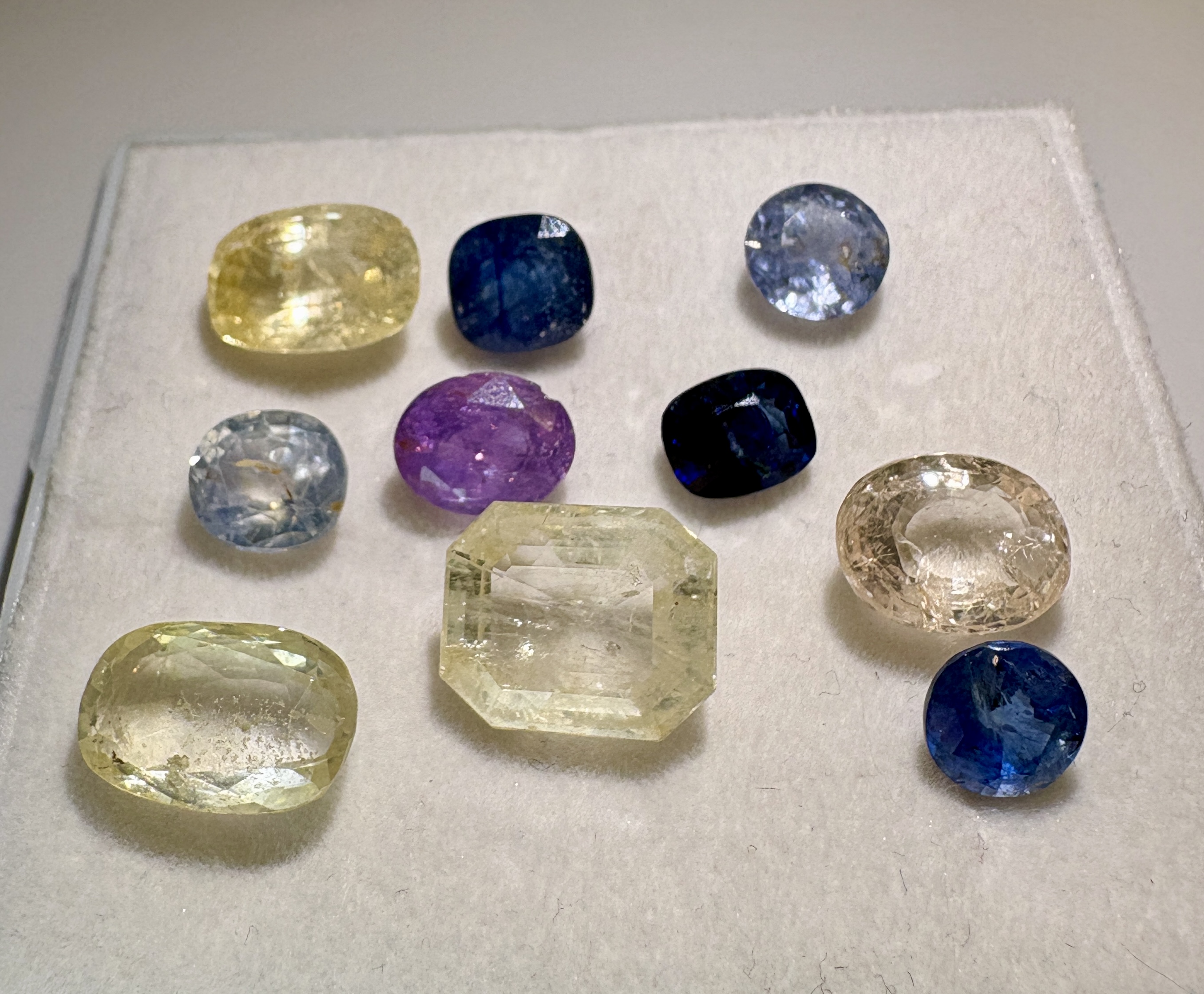35.05ct Natural Unheated/Untreated Multi Ceylon Sapphire Lot