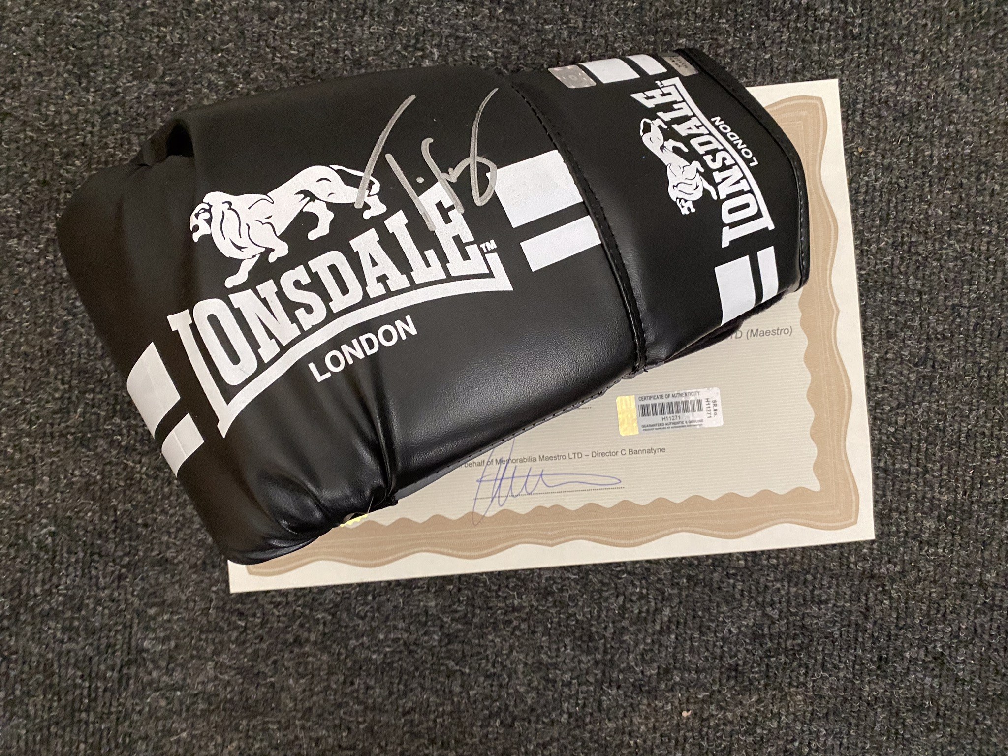 Tyson Fury Signed Boxing Glove