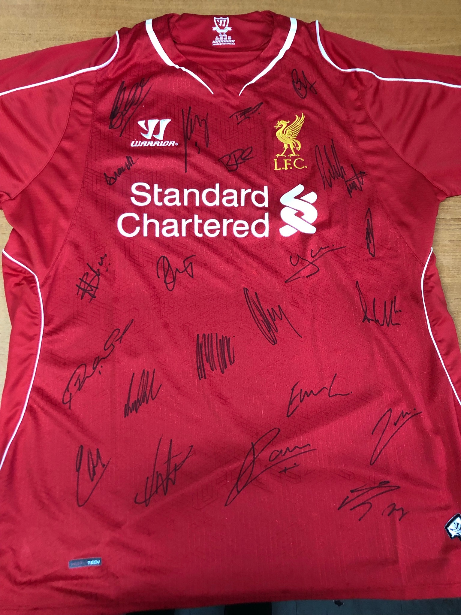 Liverpool Signed Football Shirt 14/15 Season