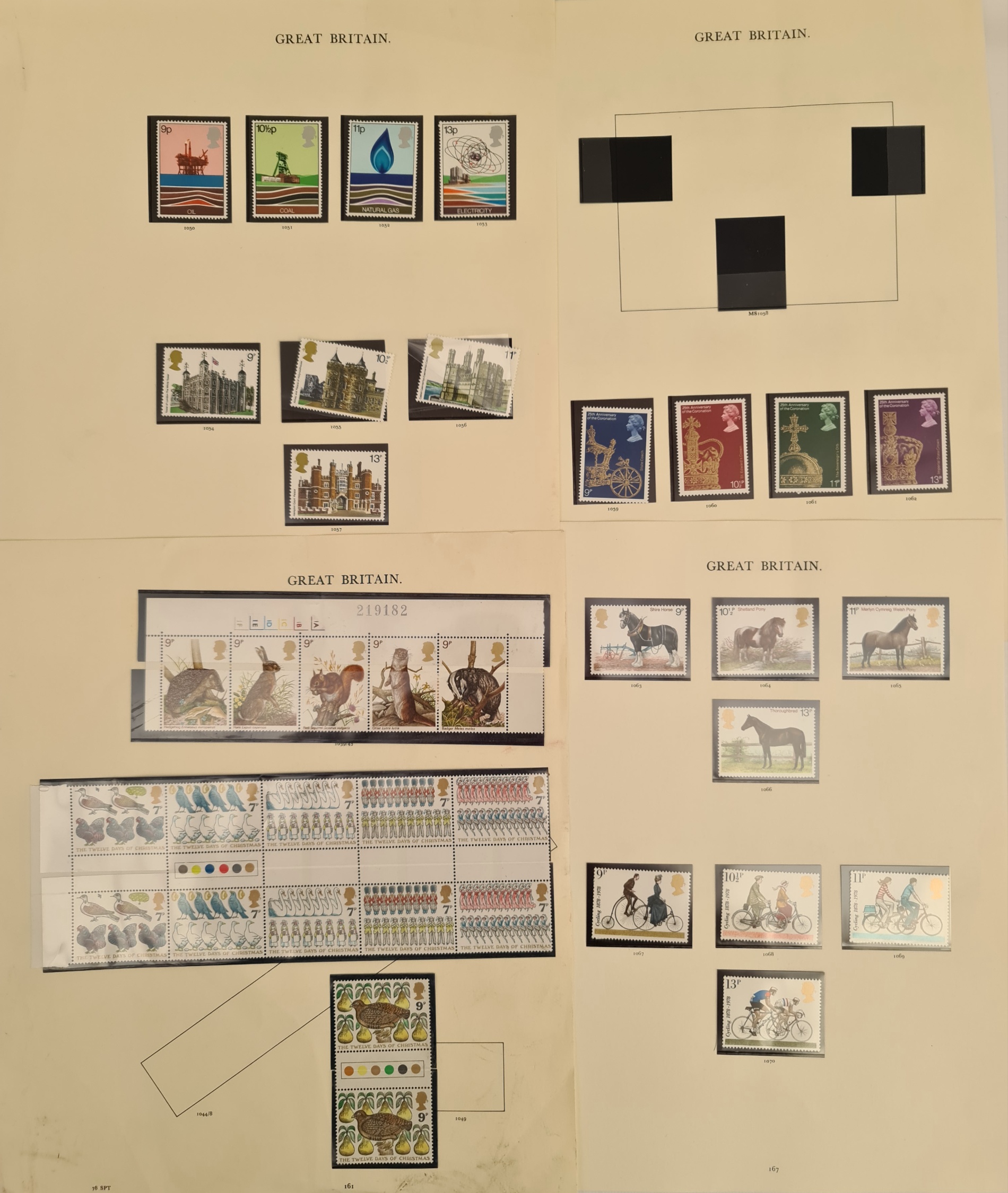 Parcel of Great Britain Stamps Includes Traffic Light Strips Parcel of Great Britain Stamps Includes