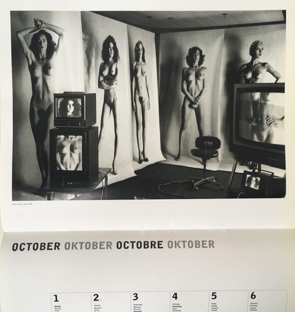 Helmut Newton (1920–2004) Lithograph Prints, Erotic Art Photography, Bi-fold Calender,Taschen, 2001