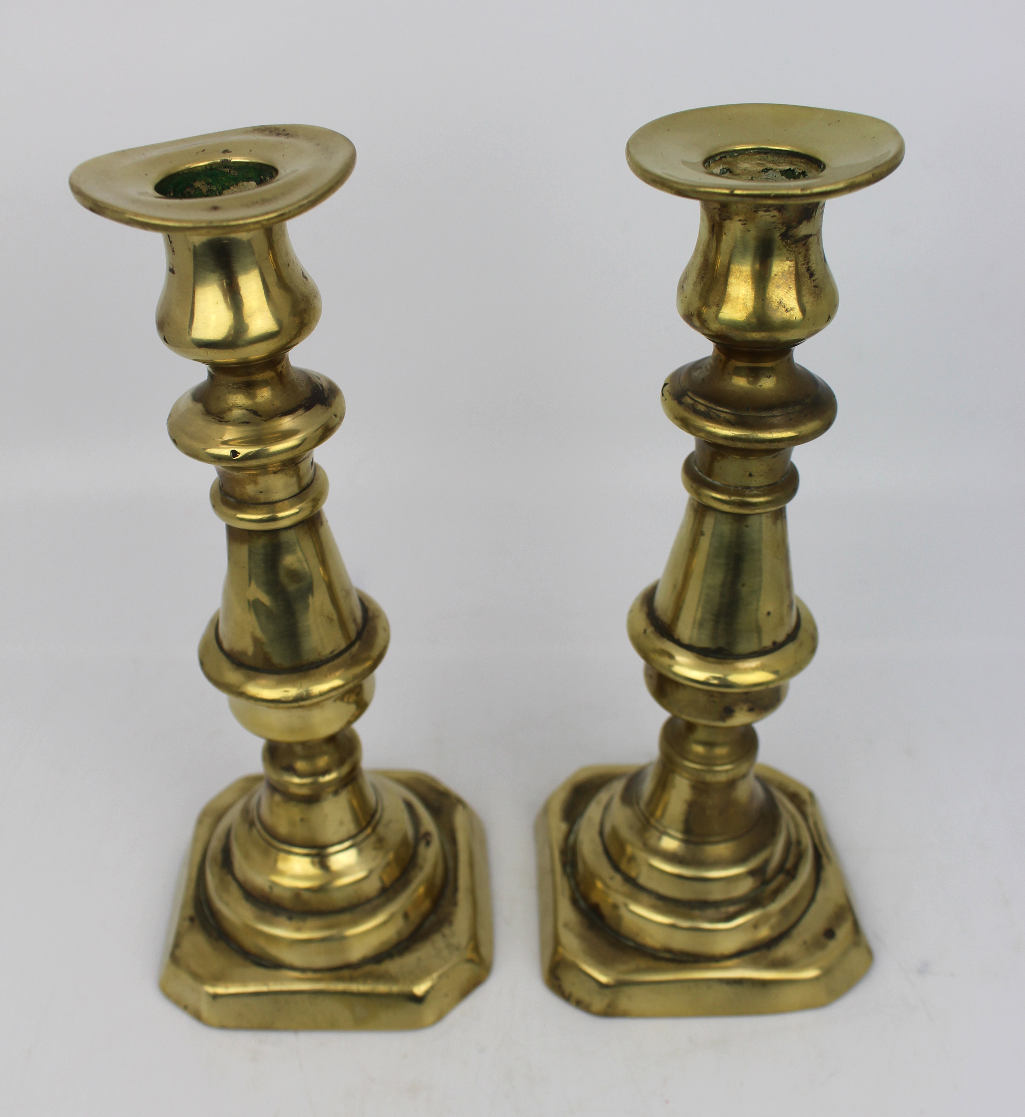 Pair of Antique Brass Candlesticks