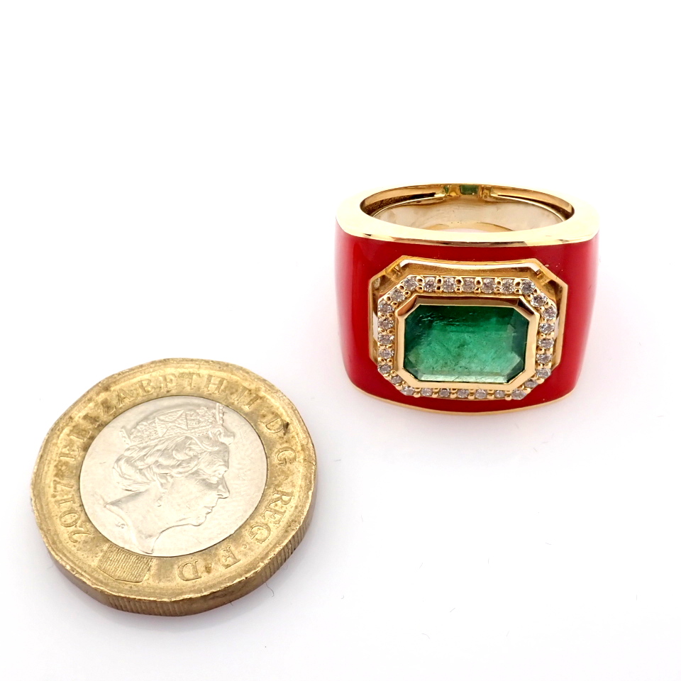 Natural Diamond 14K Yellow Gold Ring