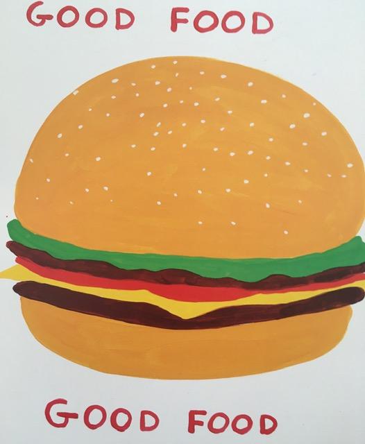 David Shrigley OBE (b 1968) ‘Bad Food Good Food’, Shrig Mini Series Offset Lithograph, Framed, Editi