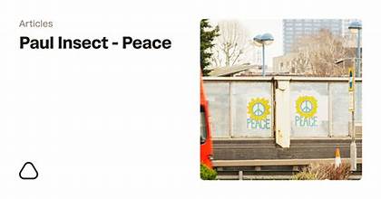 Paul Insect (B 1971) ‘Peace’ For Ukraine, Screeprint, Editioned, Signed, 2022