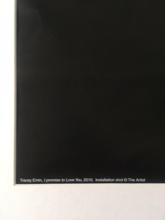 Tracey Emin (b1963) "I Promise To Love You", Exhibition Lithograph, Framed, 2014