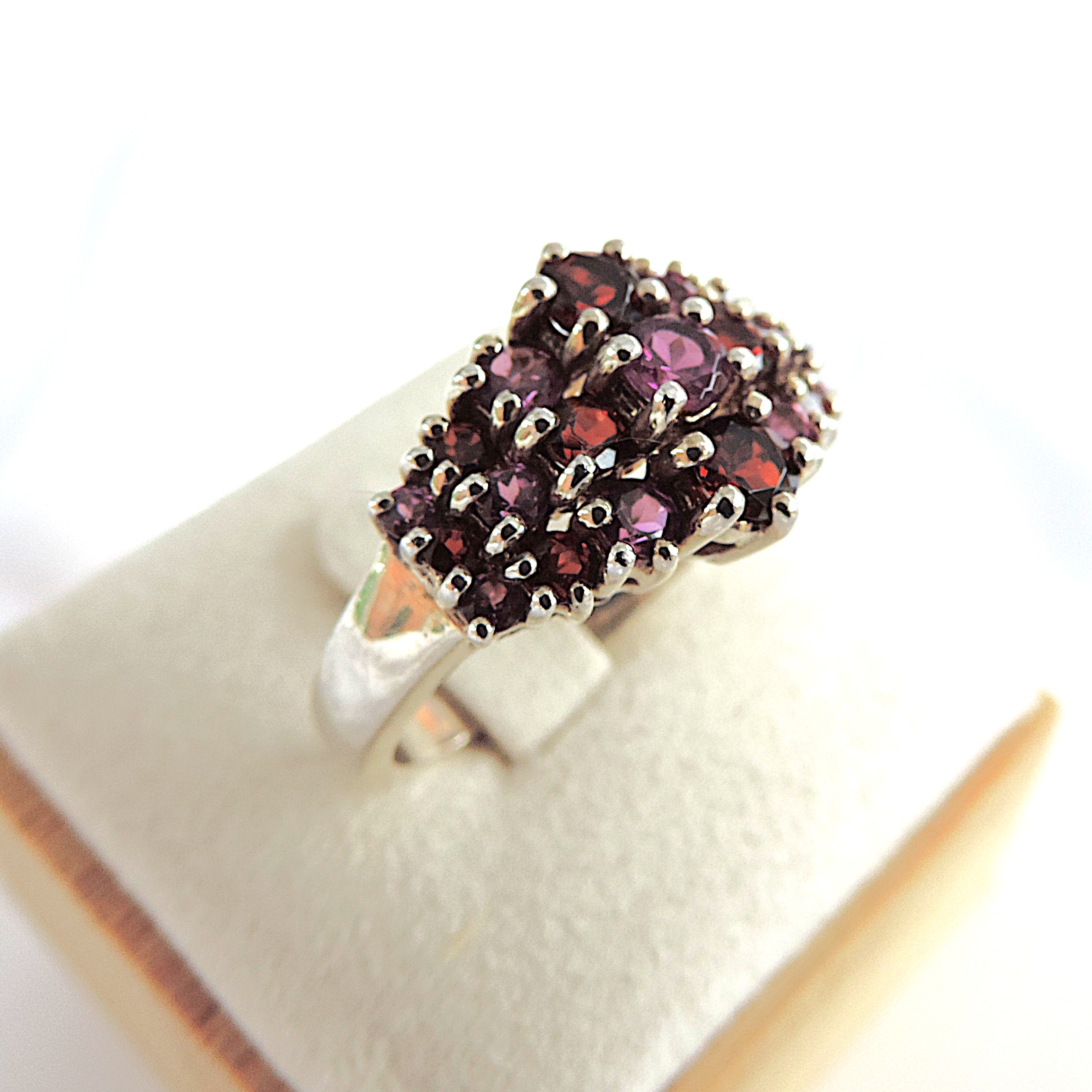 925 Silver Pink & Purple Tourmaline Gemstone Ring 'NEW'