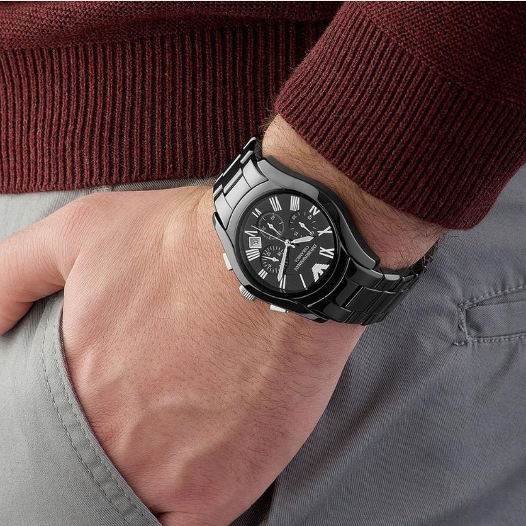 Emporio Armani AR1400 Men's Ceramica Quartz Chronograph Watch