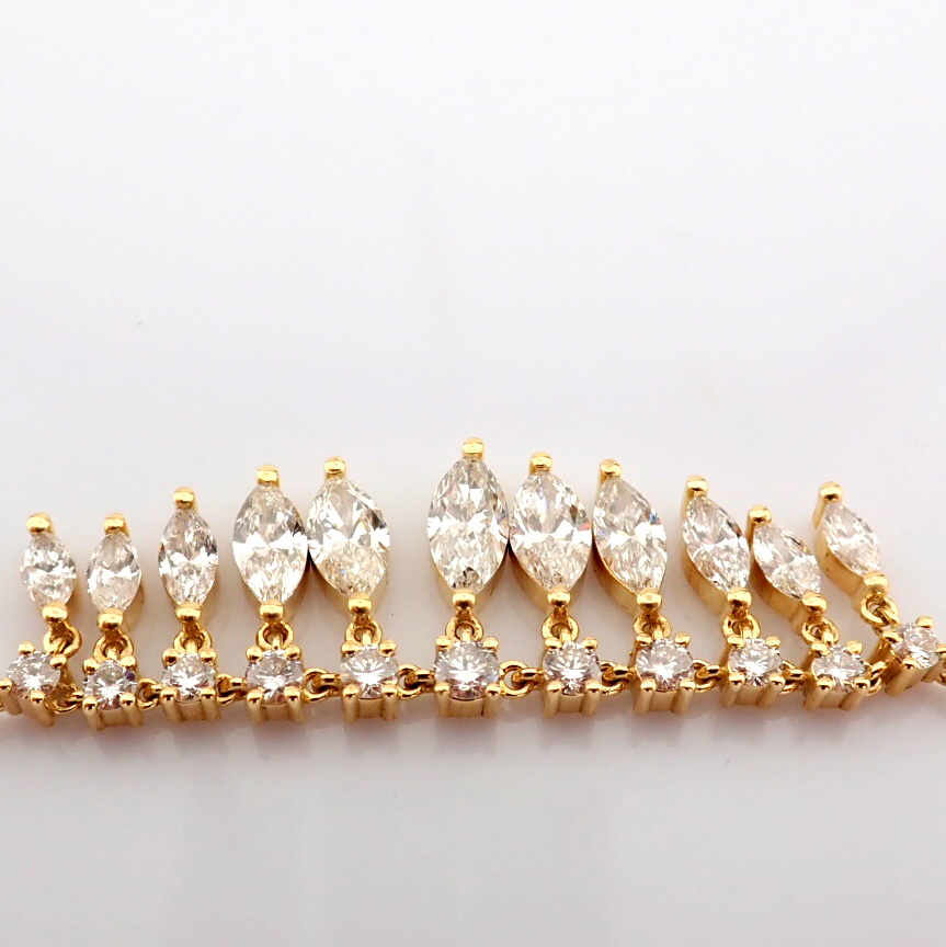 Marquise Cut Lab-Grown Diamond Necklace - 6.33 Total Carat (MDI Certified)