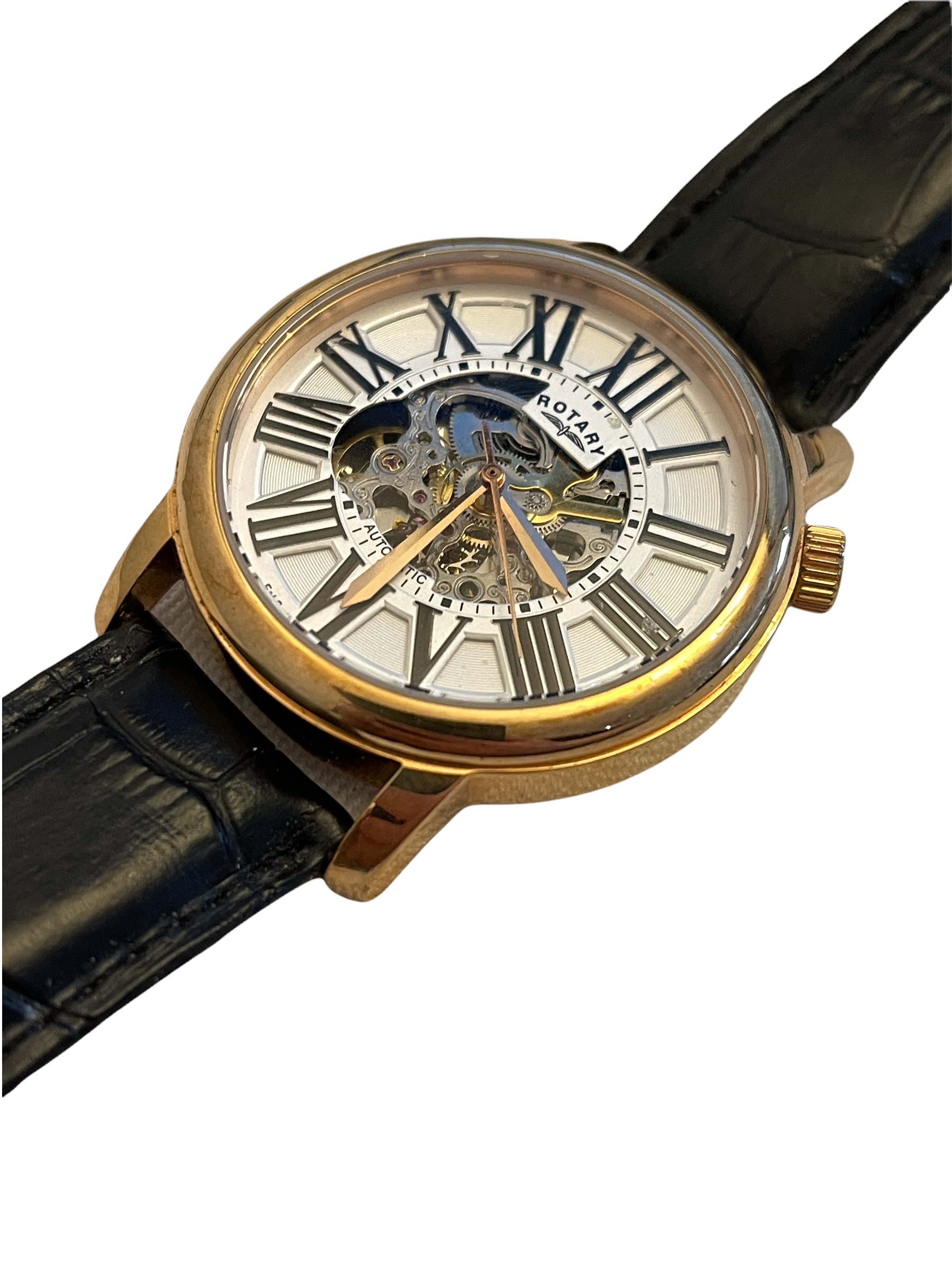 Rotary Automatic Skeleton Mens Watch RRP £420