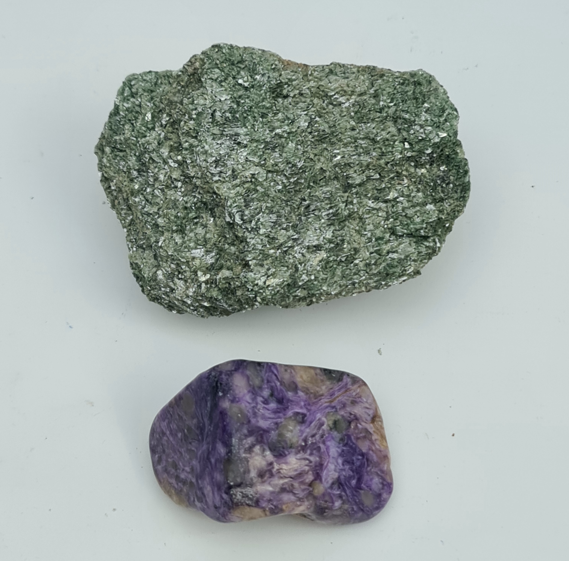 Collectable Minerals Fuchsite Mica &. Charoite Polished