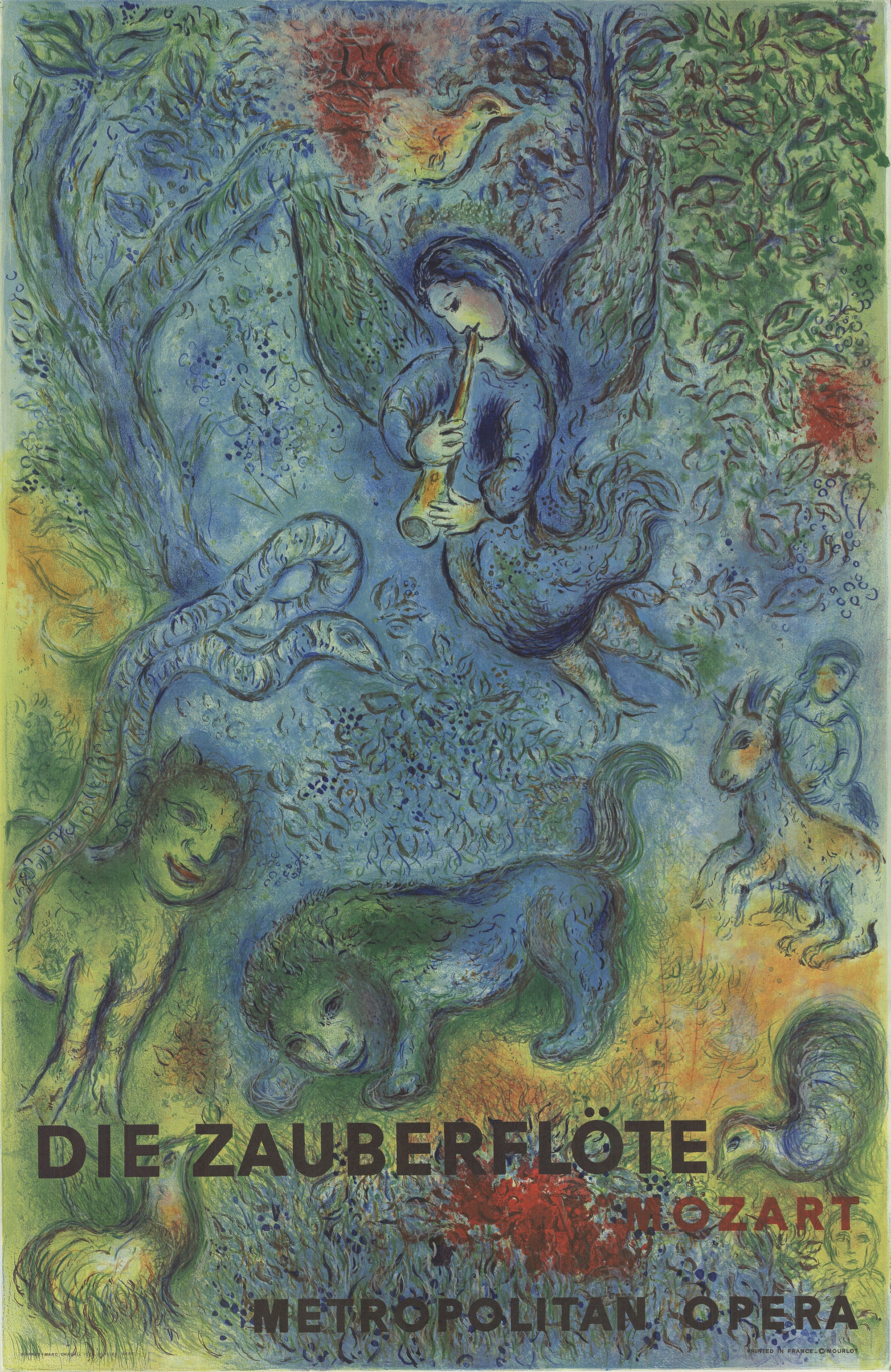 Marc Chagall 'The Magic Flute' (Die Zauberflote) 1973