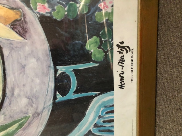 Henri Matisse 'Goldfish Bowl' Framed Offset Litho Print