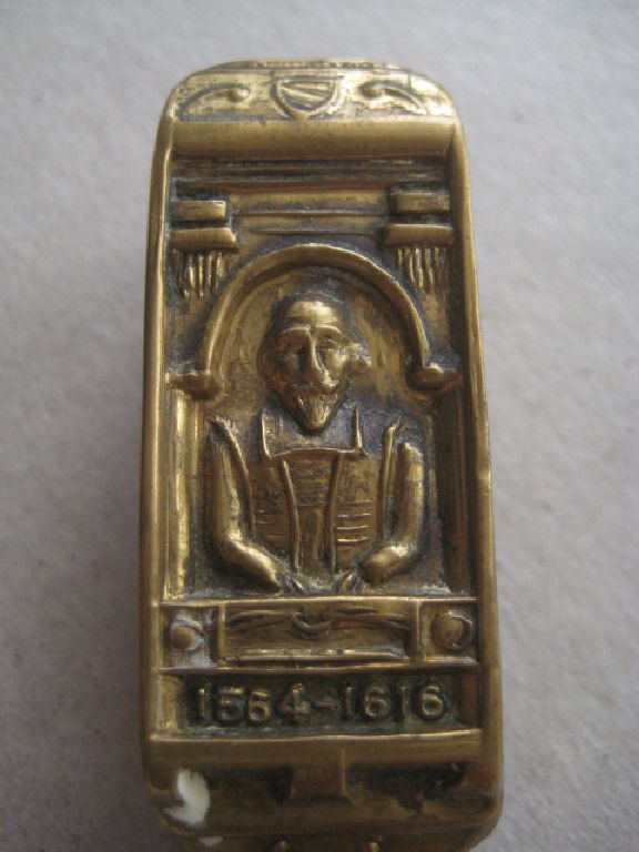 Vintage Brass Nutcracker - William Shakespeare Birth Death 1564-1616