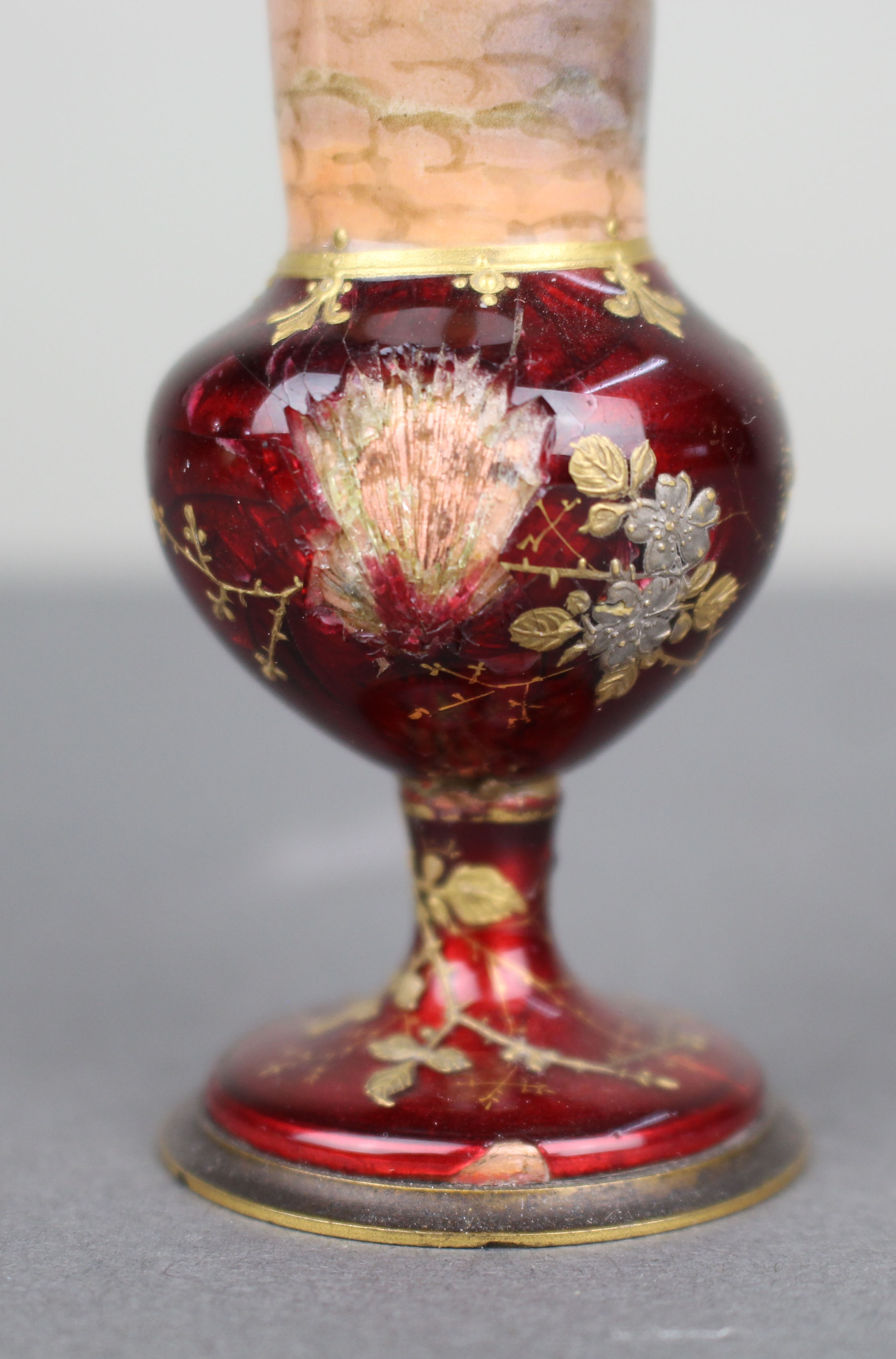 Late 19th Century Bohemian Ruby Glass Vase