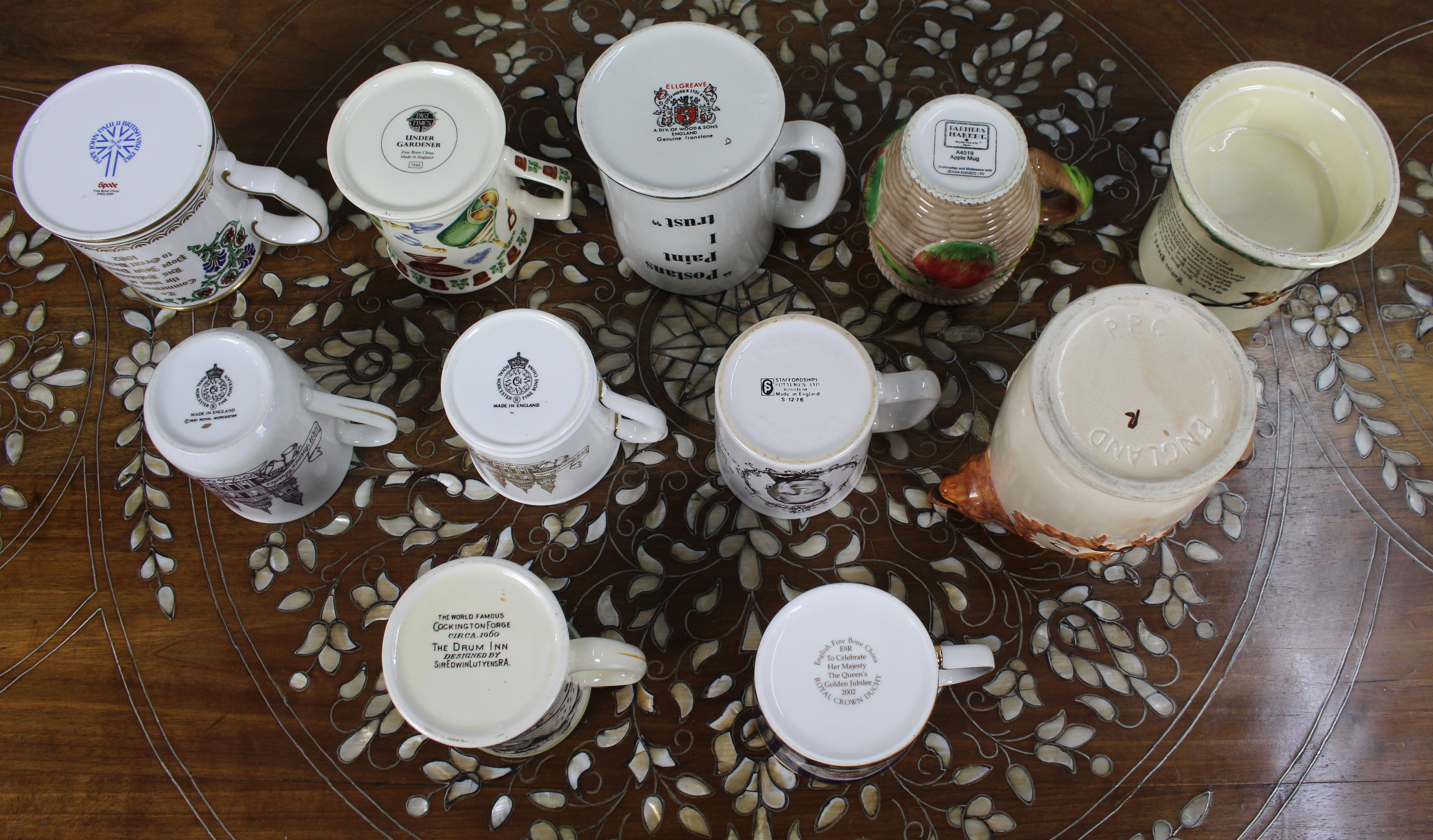 Collection of 11 Antique & Vintage Tankards & Mugs