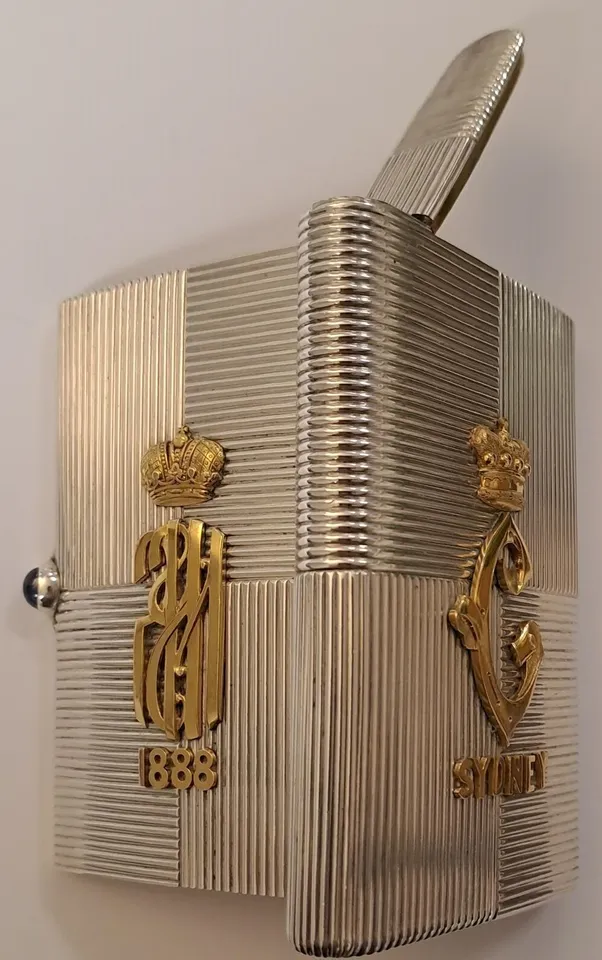 Royalty A Russian Imperial silver presentation cigarette and vesta case, by Nicholls & Plincke,
