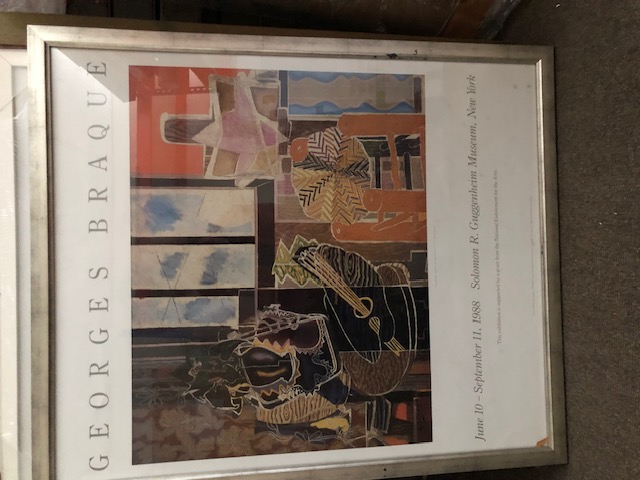 Georges Braque Exhibition Poster. Guggenheim New York 1988.