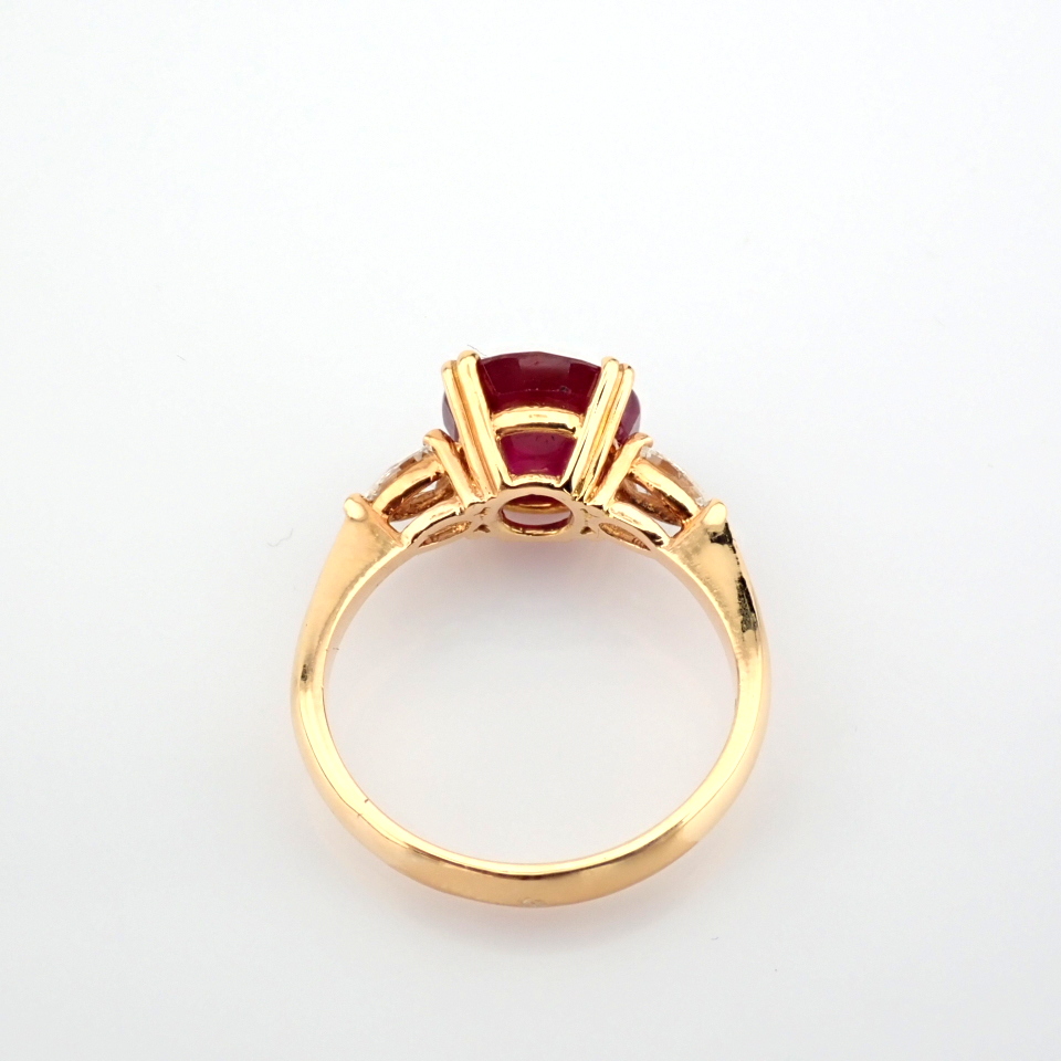 Natural Diamond 18K Rose/Pink Gold Ring
