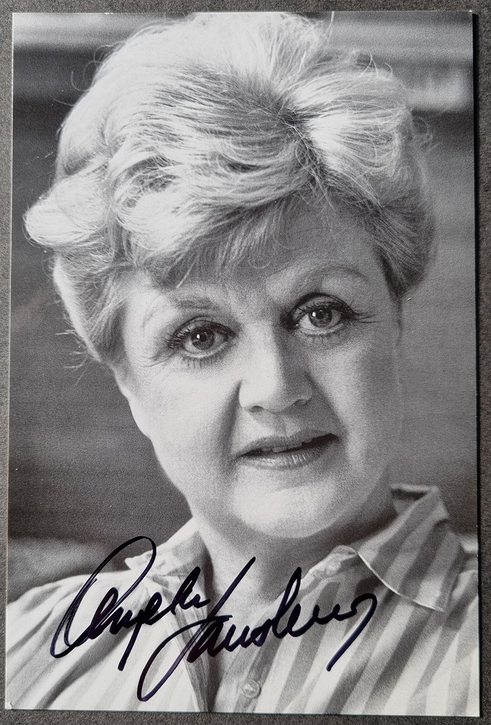 Angela Lansbury Signed Photograph Postcard