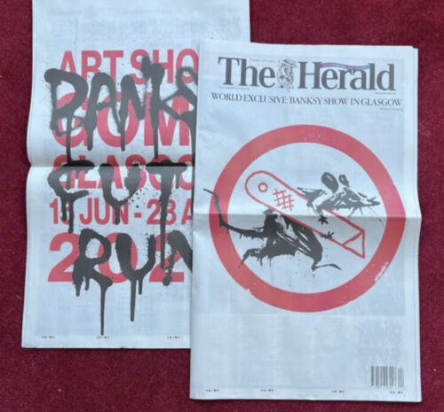 Banksy (b.1974) Authorised ‘Cut & Run - 25 Years Card Labour’, Exhibition, Glasgow GOMA 2023, Ist Ed
