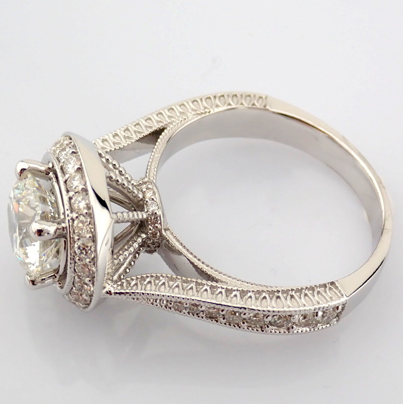Round Cut Lab-Grown Diamond Ring - 2.73 Total Carat (IGI Certified)