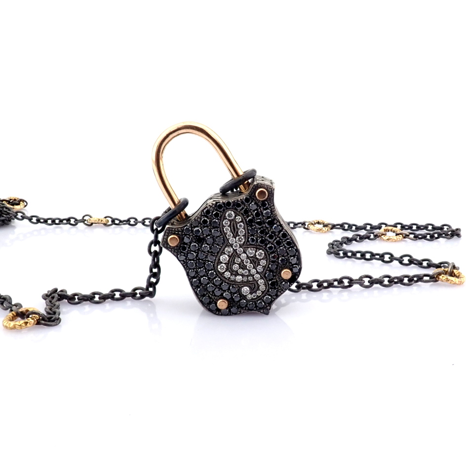 Natural Diamond 14K Yellow Gold Necklace