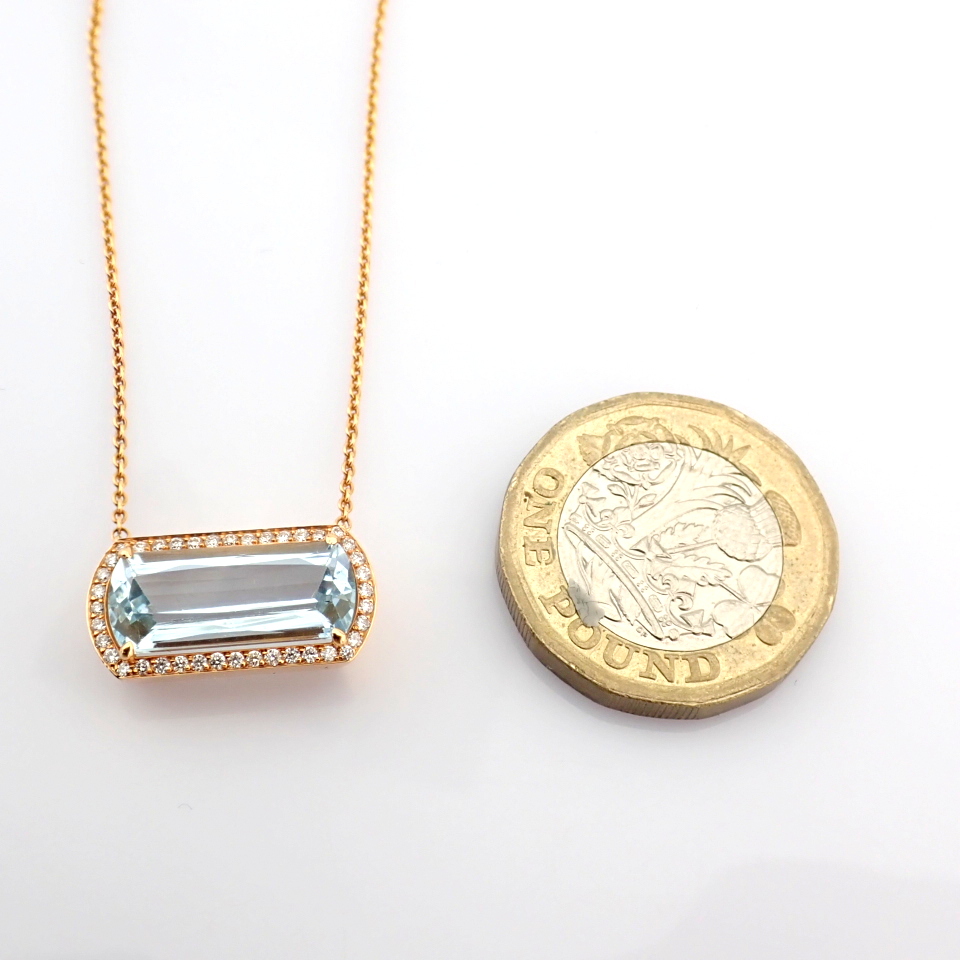 Natural Diamond 14K Rose/Pink Gold Necklace