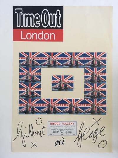 Gilbert & George (b.1943 & 42) Italian & British, Signed,Time Out London, Bridge Flagsky Ltd Ed 2009