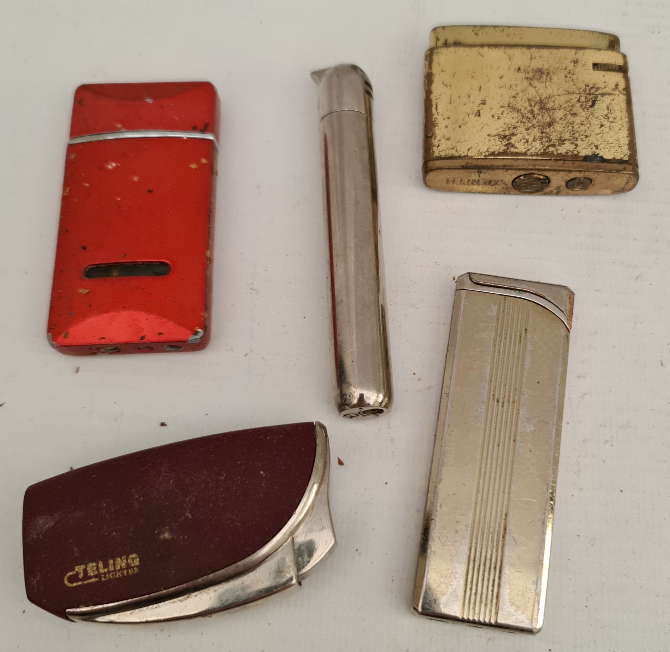 Parcel of 5 Vintage Collectable Lighters