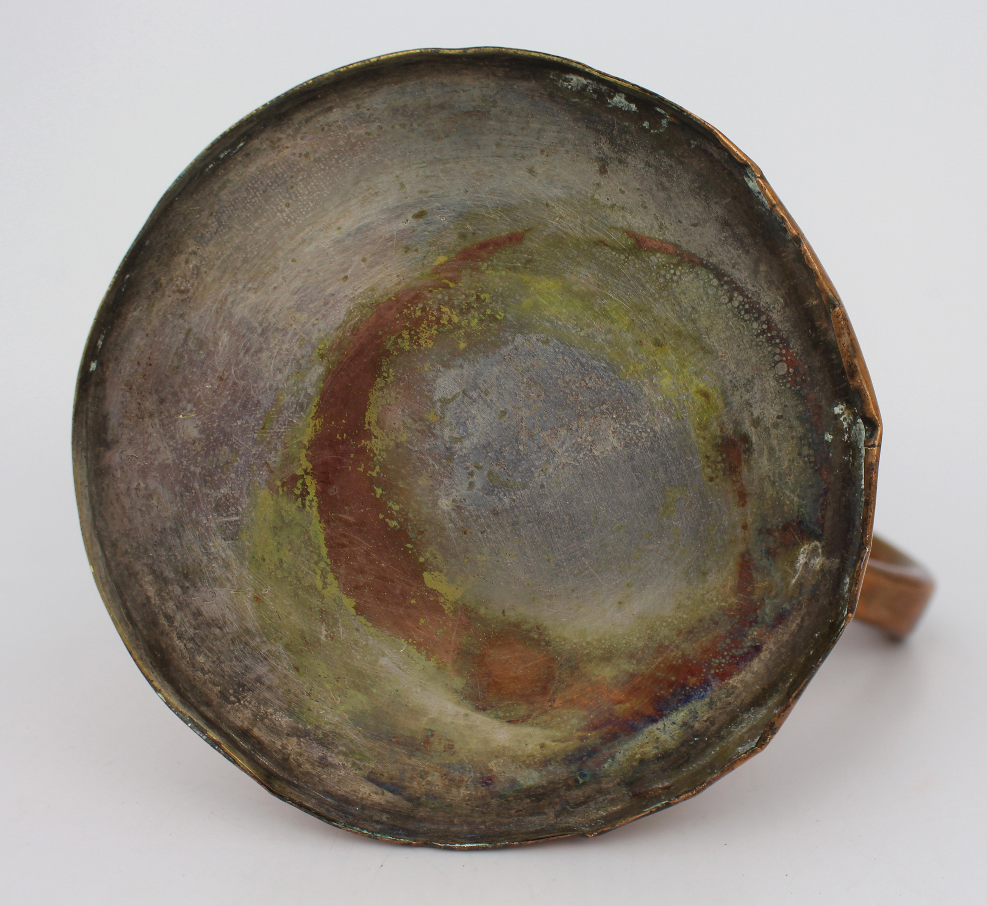 Antique Georgian Copper Tavern Tankard – Engraved, c.1800