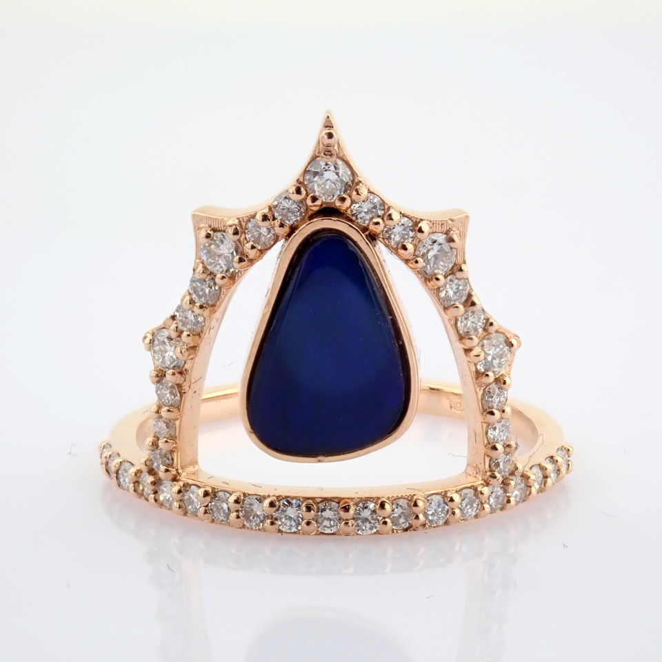 Natural Diamond 18K Rose/Pink Gold Ring