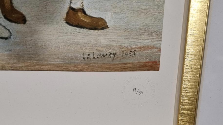 Limited Edition L.S. Lowry "On The Promenade"