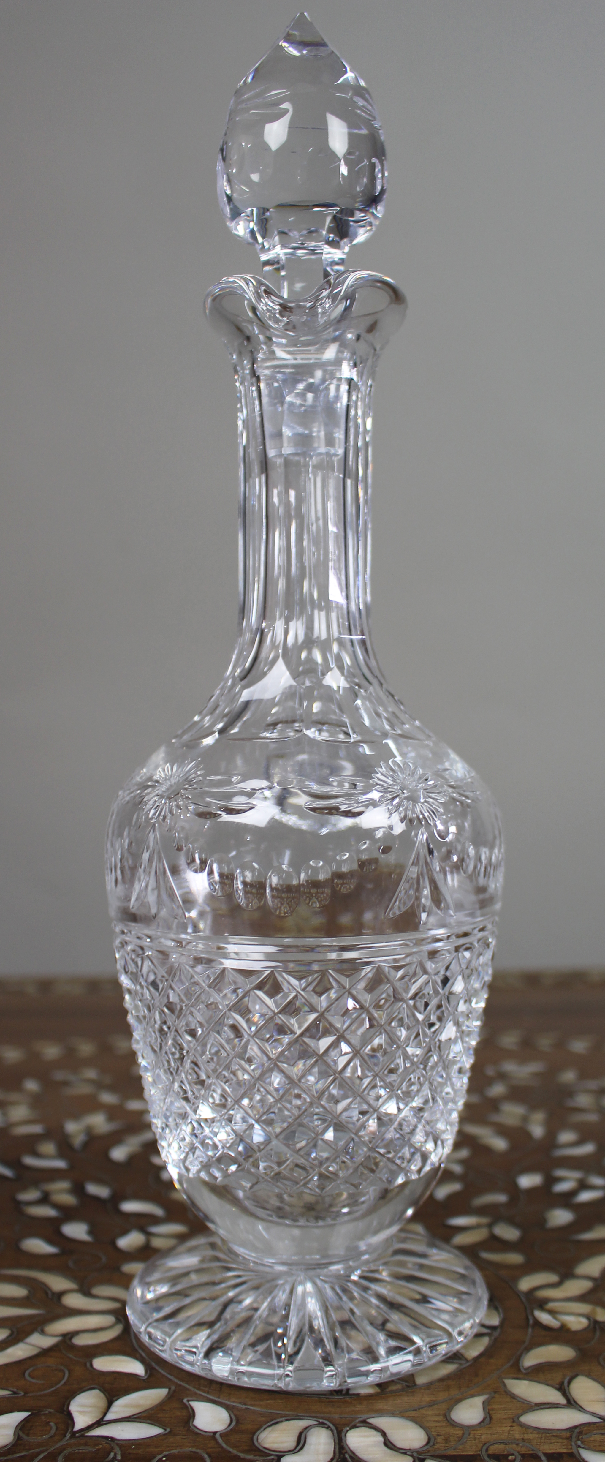 Fine Stuart Crystal Beaconsfield Cut Glass Claret Jug