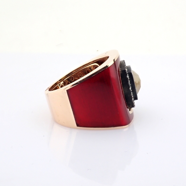 Natural Diamond 14K Rose/Pink Gold Ring