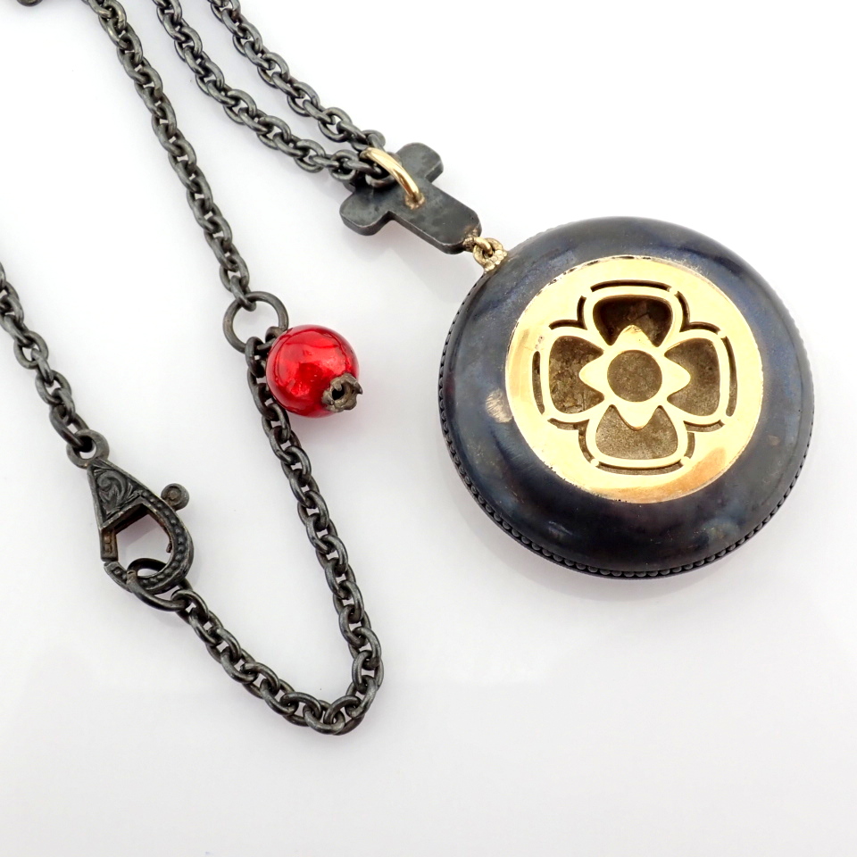 Natural Diamond 18K Yellow Gold Necklace