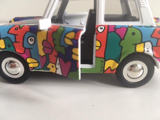 Thierry Noir (b.1958)  ‘Heads’ Berlin Trabant Car In Colours By Thierry Noir, 1994, Sold Out