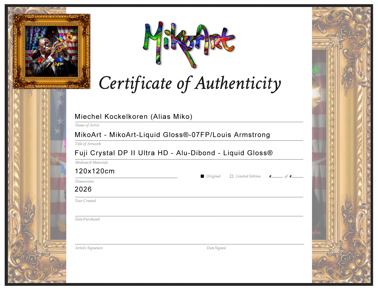 MikoArt - Epoxy Liquid Gloss - 07FP/Louis Armstrong