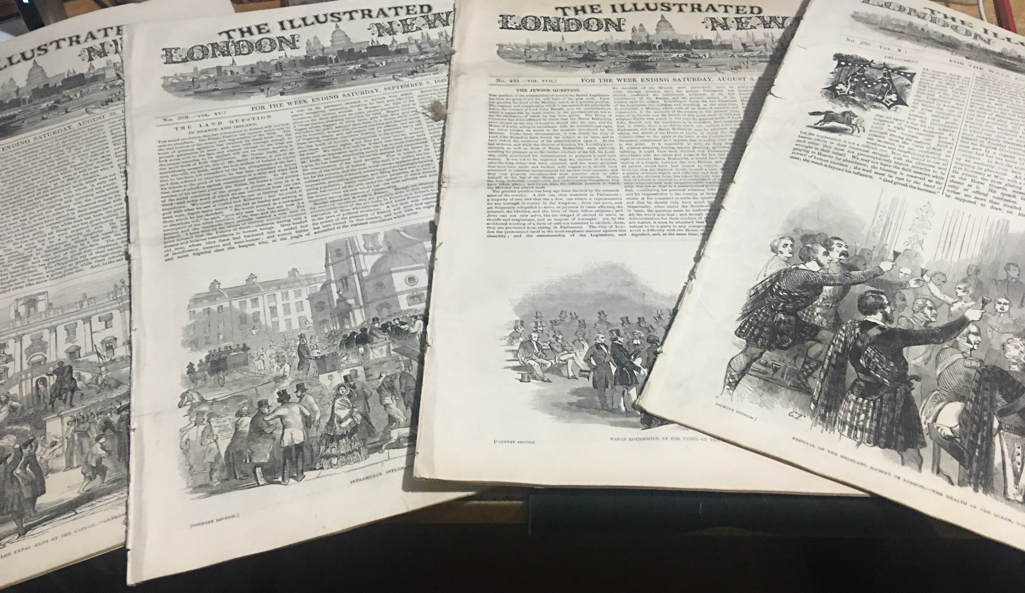25 Mixed Victorian Editions Illustrated London News 1847 1849 1850A Fantastic Collection Of 25 Mixed